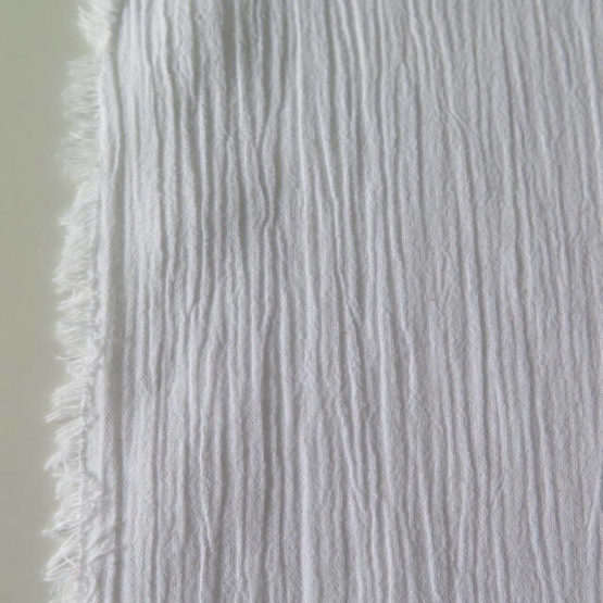 tela bámbula algodón blanco
