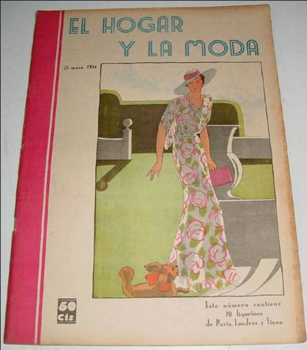 antiguas revistas de moda y patronaje