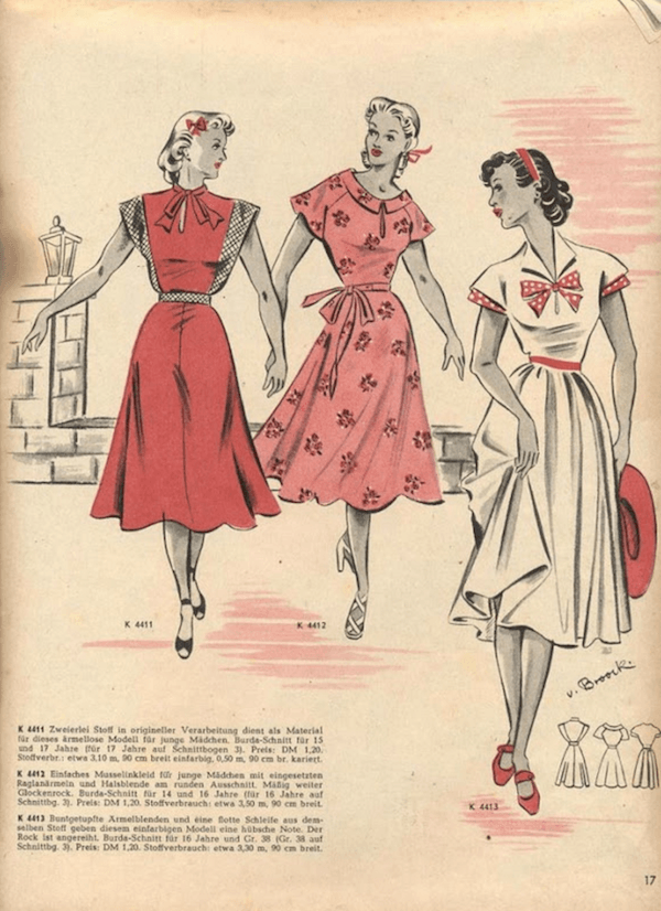 antiguas revistas de moda y patronaje