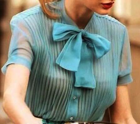 blusas con lazo
