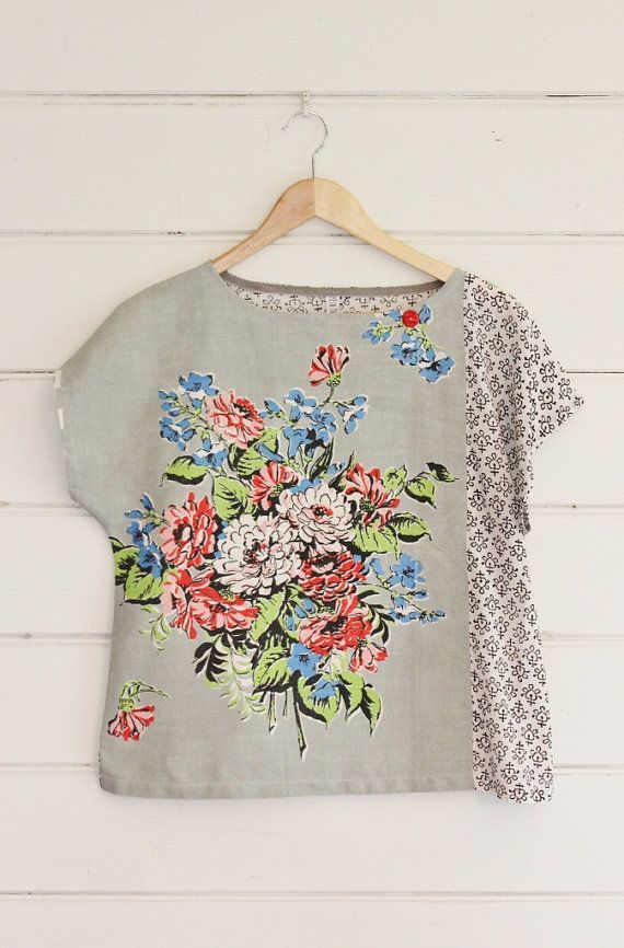 camisas hechas con telas combinadas