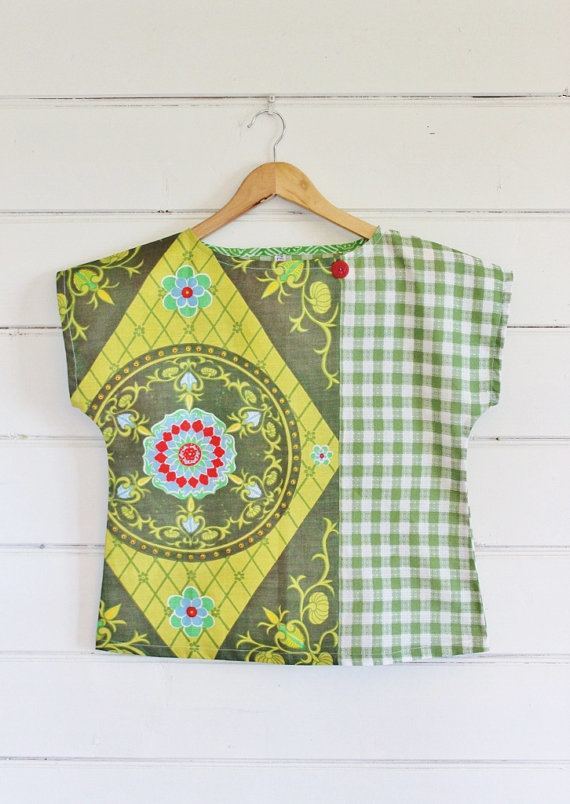 camisas hechas con telas combinadas