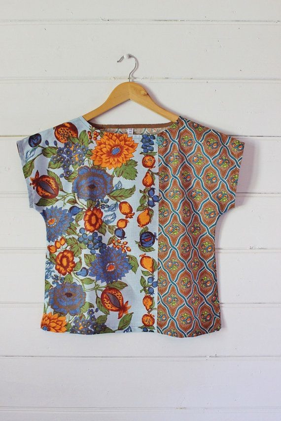 camisas hechas con telas combinadas