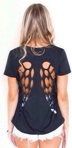 camisetas con cortes originales