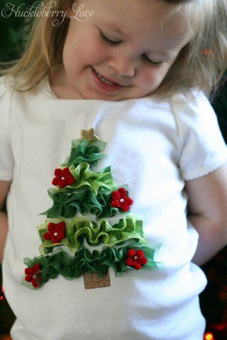 telas divinas-camisetas infantiles con adornos navideños-3