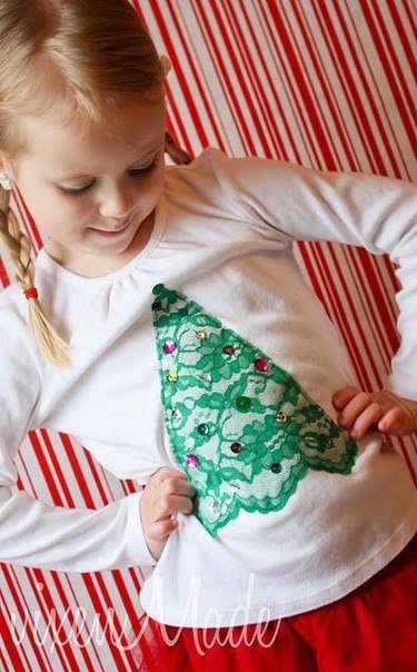 telas divinas-camisetas infantiles con adornos navideños-4