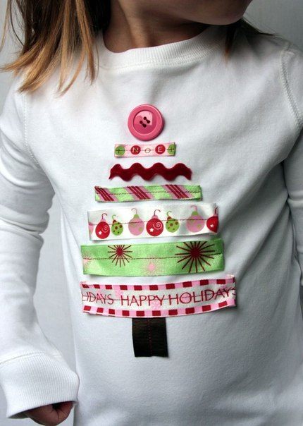 telas divinas-camisetas infantiles con adornos navideños-5