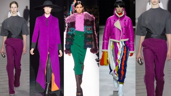colores de moda otoño invierno 2017 2018