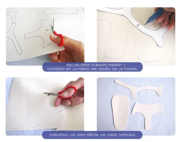 como hacer sandalias de bebe