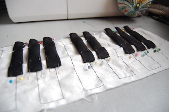 como hacer un bolso de piano