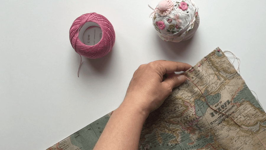 decorar con bastidores de bordar