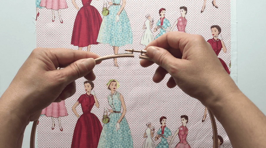 decorar con bastidores de bordar