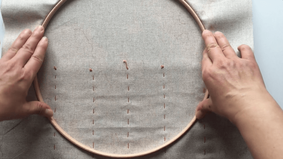 decorar con bastidores de bordar