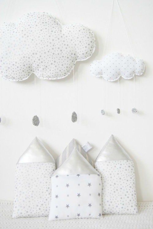 decorar con estrellas lunas y nubes