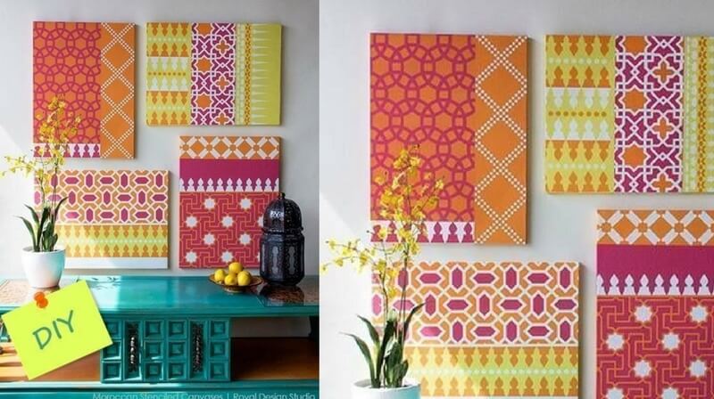 decorar con motivos geométricos