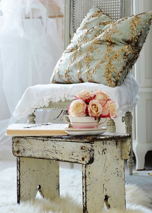 estilo shabby chic en decoracion