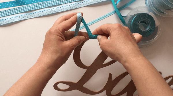 forrar letras con cintas