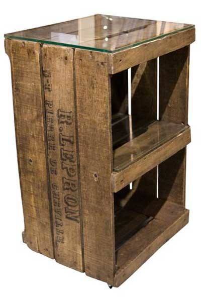 hacer estanterias con cajas de madera