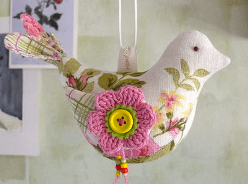 hacer pajaros de tela