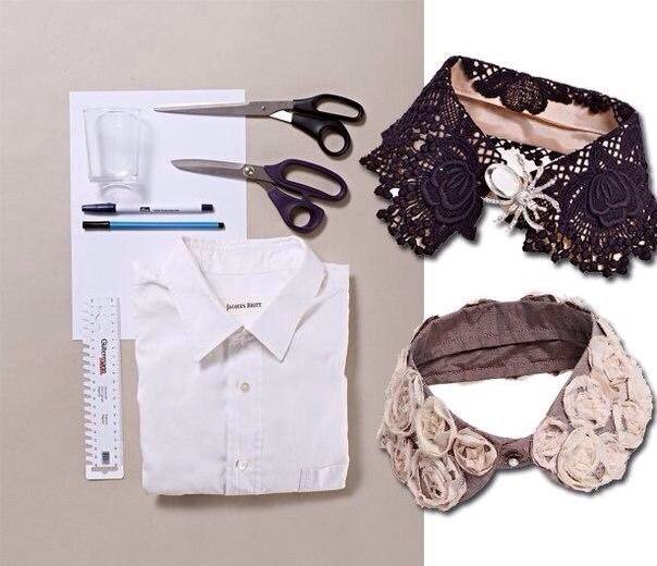 telas divinas-hacer un cuello collar