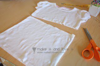 hacer un vestido reciclando una camiseta