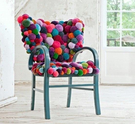 ideas para hacer con pompones