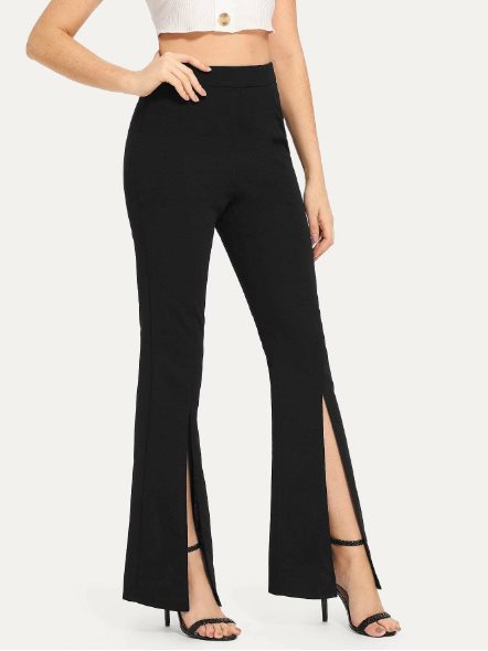pantalones split de moda