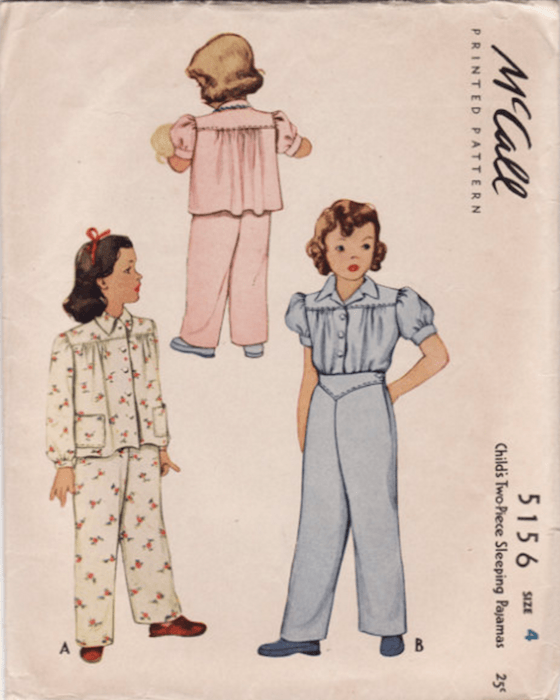pijamas antiguos de niños