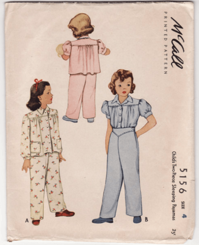pijamas antiguos de niños