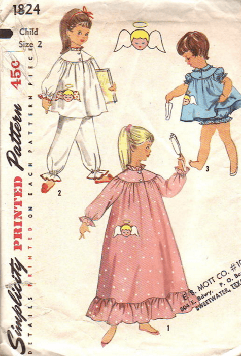 pijamas antiguos de niños