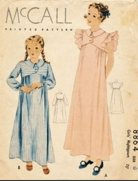 pijamas antiguos de niños