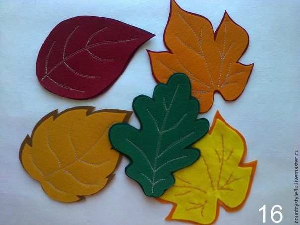 telas divinas-posavasos hojas de fieltro