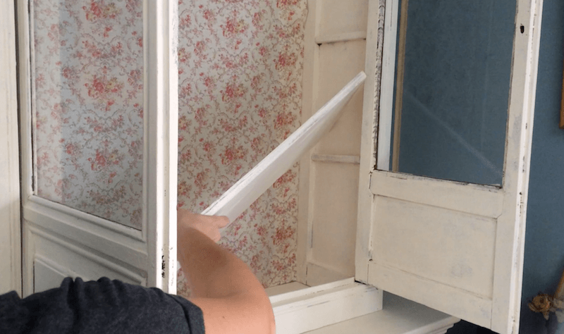 tela estampada para restaurar viejo mueble