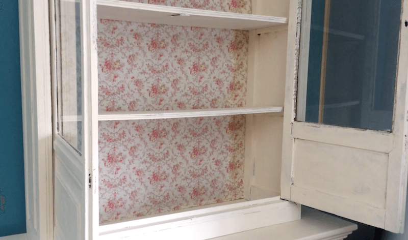 tela estampada para restaurar viejo mueble