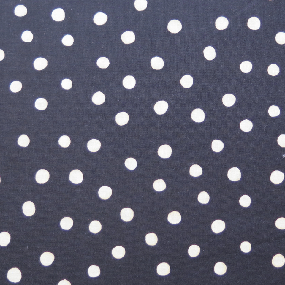 telas estampadas de lunares blanco negro
