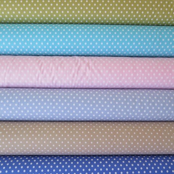 telas estampadas de lunares