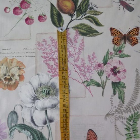 tela loneta estampado floral