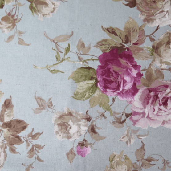 tela estampada de flores