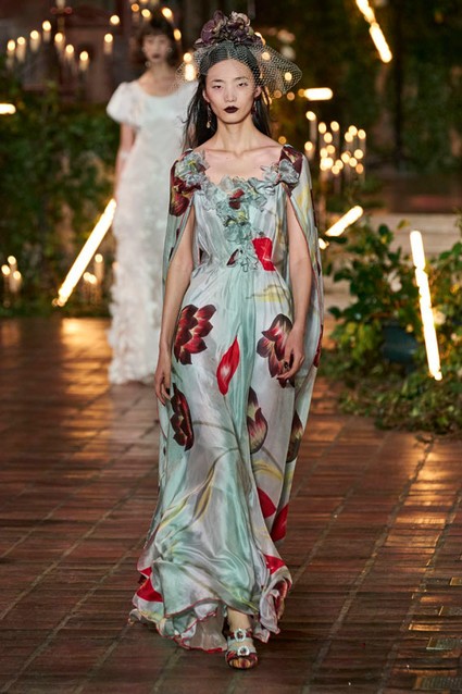 Vestido estampado de Flores de Rodarte