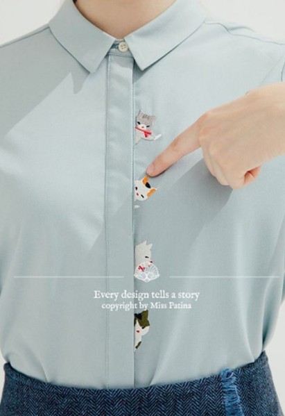 Otras ideas para elaborar bordados de gatos en una blusa