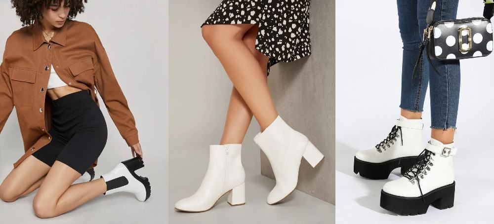 Diferénciate usando botas blancas