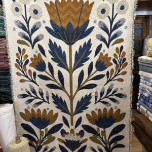 Panel tapicería decoración floral azul 1,40 x 2,20 - imagen 1