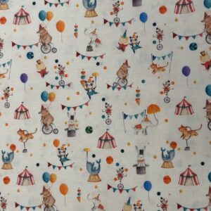 Tela infantil algodon circo - Telas Divinas Zamora