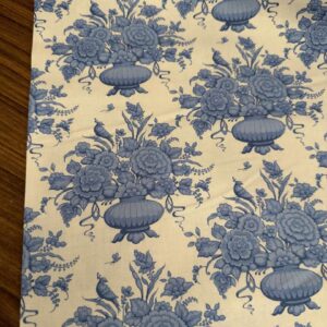 Tela Tilda something blue en algodón azul estampado floral - imagen 1
