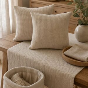 Inspiración decoración con algodón rústico reciclado relieve - Telas Divinas Zamora