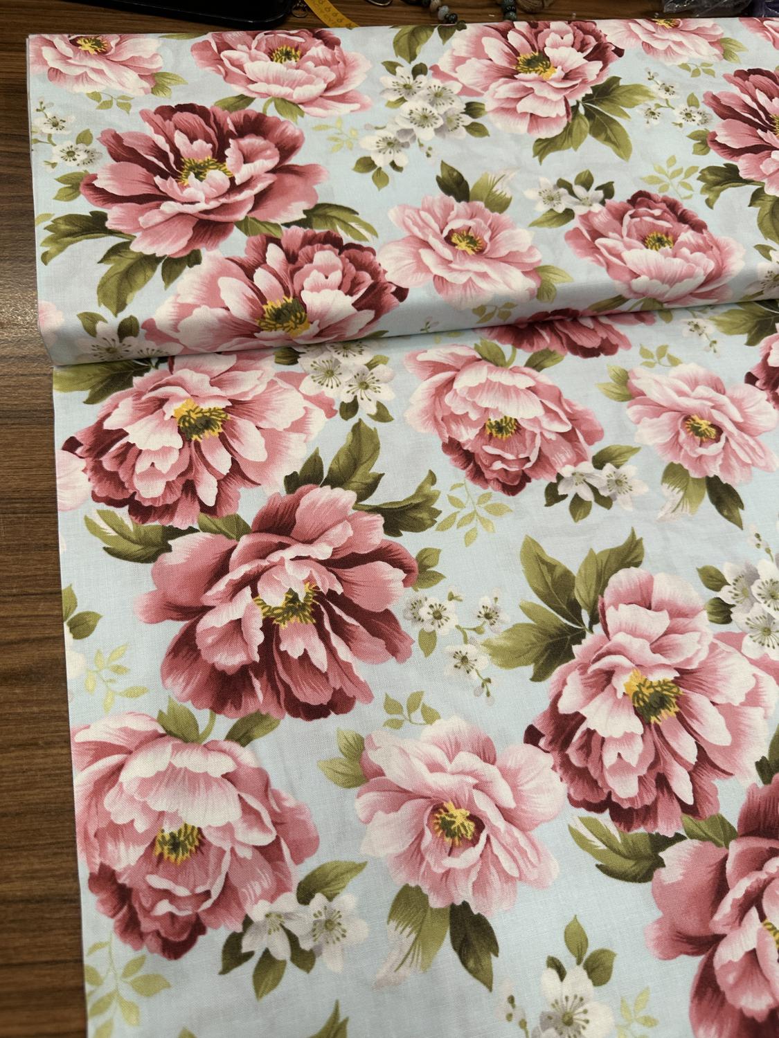 Tela estampada flores Meda - Telas Divinas Zamora