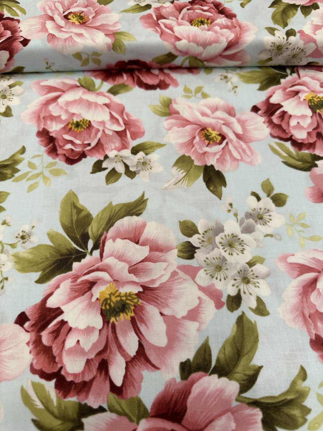 Tela estampada flores Meda - Telas Divinas Zamora