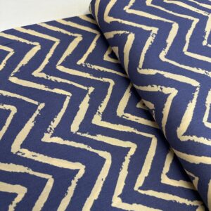 Tela viscosa geometrica azul - Telas Divinas Zamora